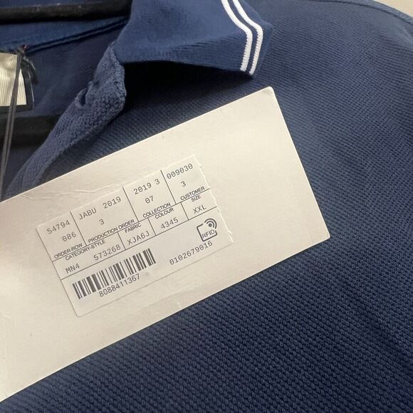 Gucci Men's SS21 Long Sleeves Autumn Blue Polo Shirt 573268 XXL NWT - Picture 11 of 14